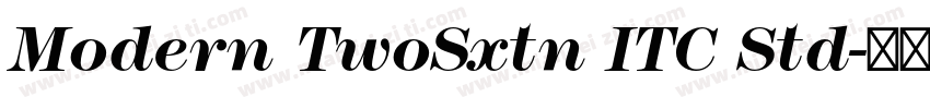 Modern TwoSxtn ITC Std字体转换